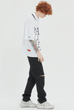 ベドインベド(BADINBAD) SERIF FONT HALF POLO_WHITE