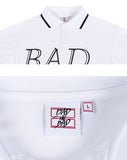 ベドインベド(BADINBAD) SERIF FONT HALF POLO_WHITE