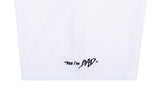 ベドインベド(BADINBAD) SERIF FONT HALF POLO_WHITE