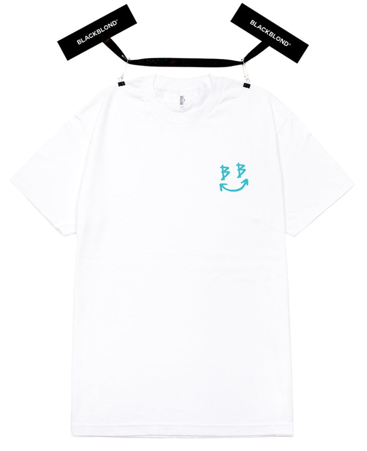 ブラックブロンド(BLACKBLOND) BBD Devil Smile Logo Short Sleeve Tee (White)
