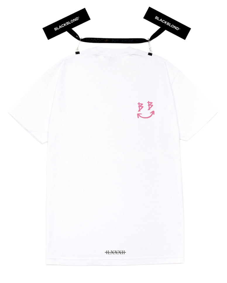 ブラックブロンド(BLACKBLOND) BBD Devil Smile Logo Short Sleeve Tee (White)