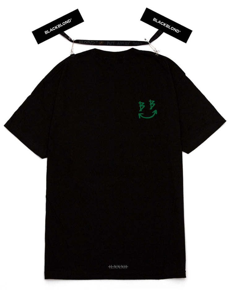 ブラックブロンド(BLACKBLOND) BBD Devil Smile Logo Short Sleeve Tee (Black)