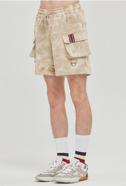 ロマンティッククラウン(ROMANTIC CROWN) FRIDAY TIE DYE SHORTS_OATMEAL