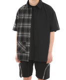 ランベルシオ(LANG VERSIO) 243 Unbalanced back zipper short sleeve shirt