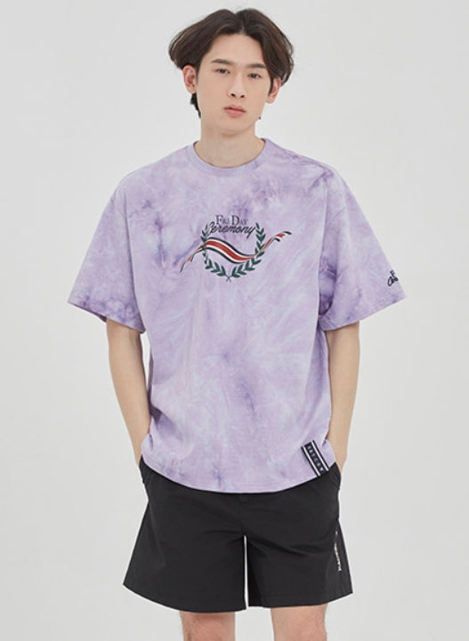 ロマンティッククラウン(ROMANTIC CROWN) FRIDAY TIE DYE TEE_PURPLE