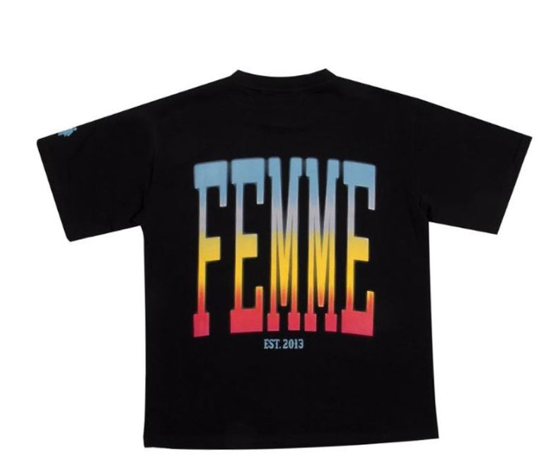 HOMME PLUS FAMME (オムファム)    TWILIGHT TEE BLACK