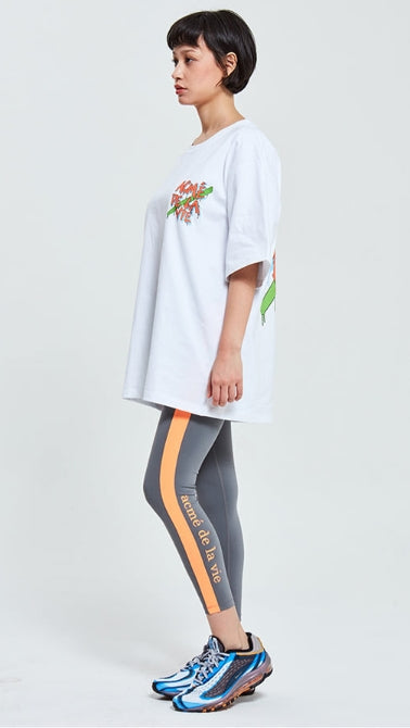 アクメドラビ(acme' de la vie)  ADLV ORANGE GRAFFITI T-SHIRT