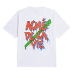 アクメドラビ(acme' de la vie)  ADLV ORANGE GRAFFITI T-SHIRT