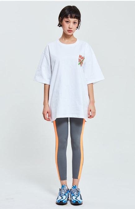 アクメドラビ(acme' de la vie)  ADLV ORANGE GRAFFITI T-SHIRT