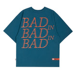 ベドインベド(BADINBAD)  SERIF FONT TEE_BLUE GREEN