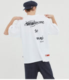 ベドインベド(BADINBAD)  SCRIBE LOGO TEE_WHITE