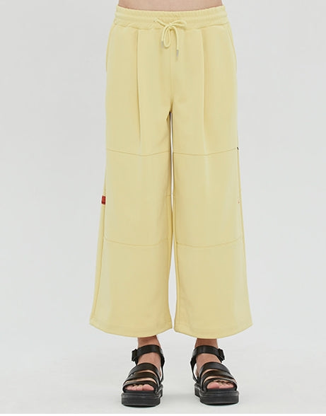 ベドインベド(BADINBAD)  WIDE TRACK PANTS_LIME YELLOW