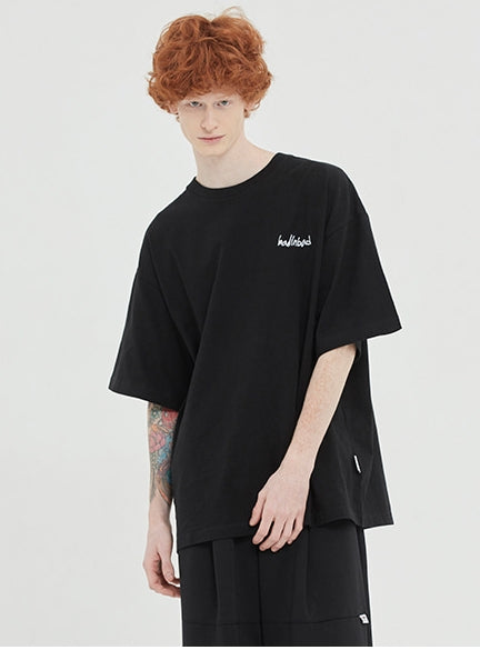 ベドインベド(BADINBAD)  DOCUMENT GRAPHIC TEE_BLACK