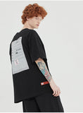 ベドインベド(BADINBAD)  DOCUMENT GRAPHIC TEE_BLACK