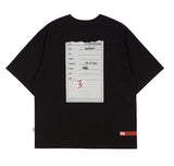 ベドインベド(BADINBAD)  DOCUMENT GRAPHIC TEE_BLACK