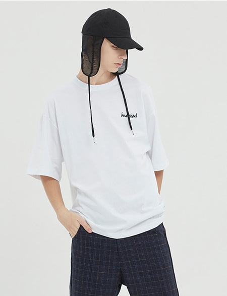 ベドインベド(BADINBAD)  DOCUMENT GRAPHIC TEE_WHITE