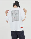 ベドインベド(BADINBAD)  DOCUMENT GRAPHIC TEE_WHITE