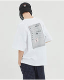 ベドインベド(BADINBAD)  DOCUMENT GRAPHIC TEE_WHITE