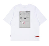 ベドインベド(BADINBAD)  DOCUMENT GRAPHIC TEE_WHITE