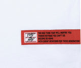 ベドインベド(BADINBAD)  DOCUMENT GRAPHIC TEE_WHITE