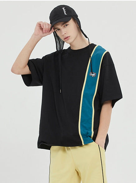 ベドインベド(BADINBAD)  HOOLIGAN FLAG TEE_BLACK