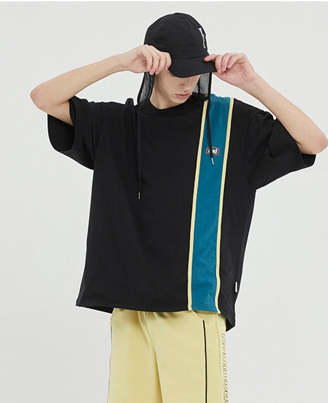 ベドインベド(BADINBAD)  HOOLIGAN FLAG TEE_BLACK