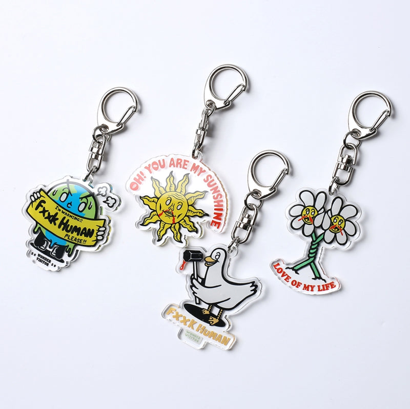 ワンダービジター(WONDER VISITOR) Sun face keyring