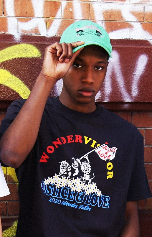 ワンダービジター(WONDER VISITOR) 2020 Signature ball-cap [washed green]