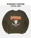 ワンダービジター(WONDER VISITOR) Buffalo vintage print Sweatshirt