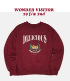 ワンダービジター(WONDER VISITOR) Chicken soup vintage print Sweatshirt