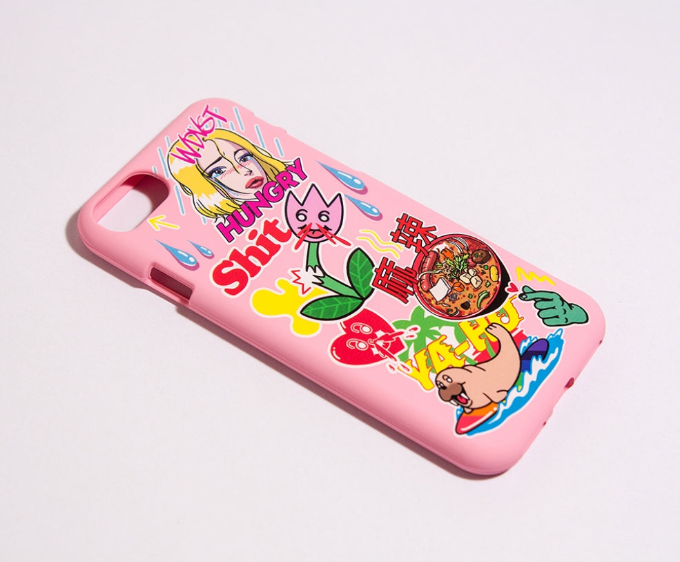 ワンダービジター(WONDER VISITOR) iPHONE case - Pink