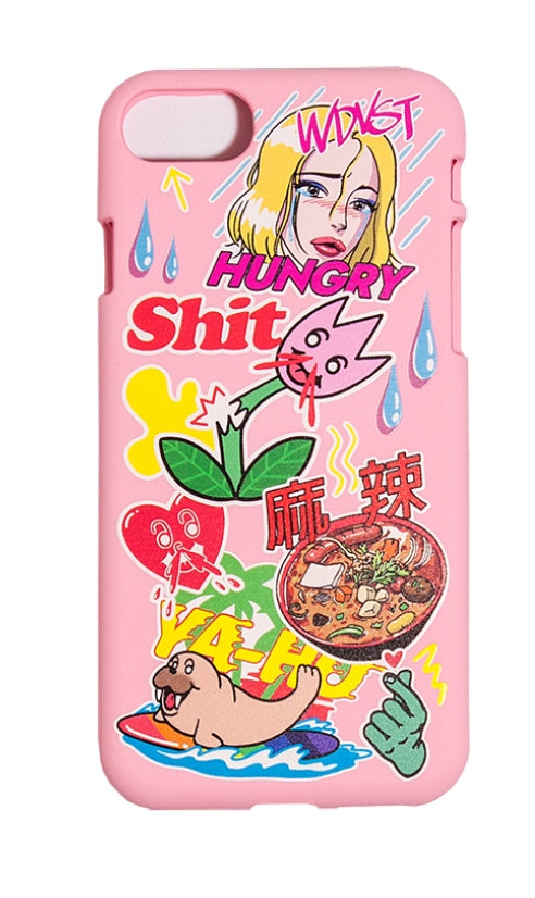 ワンダービジター(WONDER VISITOR) iPHONE case - Pink