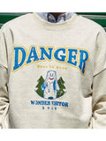 ワンダービジター(WONDER VISITOR) Danger bear vintage print Sweatshirt