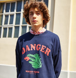 ワンダービジター(WONDER VISITOR) Monster vintage print Sweatshirt