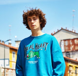 ワンダービジター(WONDER VISITOR) Lion vintage print Sweatshirt