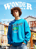 ワンダービジター(WONDER VISITOR) Lion vintage print Sweatshirt