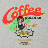 ワンダービジター(WONDER VISITOR) Coffee soldier T-shirt