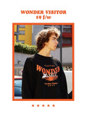 ワンダービジター(WONDER VISITOR) Fine skull vintage print Sweatshirt