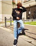 ワンダービジター(WONDER VISITOR) Fine skull vintage print Sweatshirt