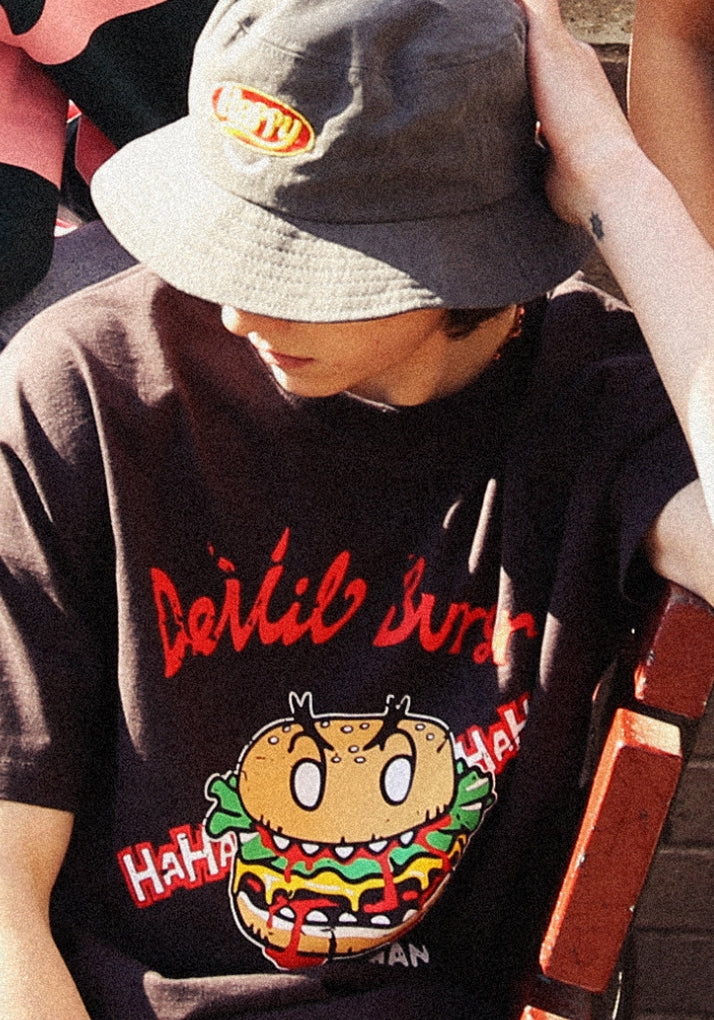 ワンダービジター(WONDER VISITOR) 2020 Signature bucket-hat [washed black]