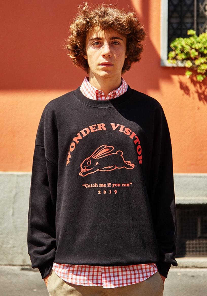 ★関税込★WONDER VISITOR★Mad bee sweat-shir.t★スウェット WONDER VISITOR(ワンダービジター) スウェット・トレーナー