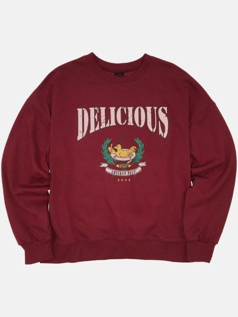 ワンダービジター(WONDER VISITOR) Chicken soup vintage print Sweatshirt