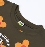 ワンダービジター(WONDER VISITOR) Flower pattern Sweat-shirt