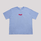 ワンダービジター(WONDER VISITOR) Happy cross punch T shirt - Light blue