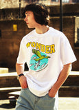 ワンダービジター(WONDER VISITOR) Flying rabbit T-shirt