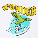 ワンダービジター(WONDER VISITOR) Flying rabbit T-shirt
