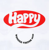 ワンダービジター(WONDER VISITOR) 2020 Happy T-shirt [White]