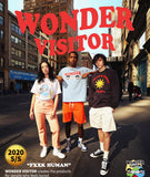 ワンダービジター(WONDER VISITOR) Sun face L/SL T-shirt