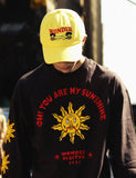 ワンダービジター(WONDER VISITOR) Sun face L/SL T-shirt