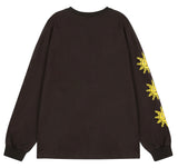 ワンダービジター(WONDER VISITOR) Sun face L/SL T-shirt
